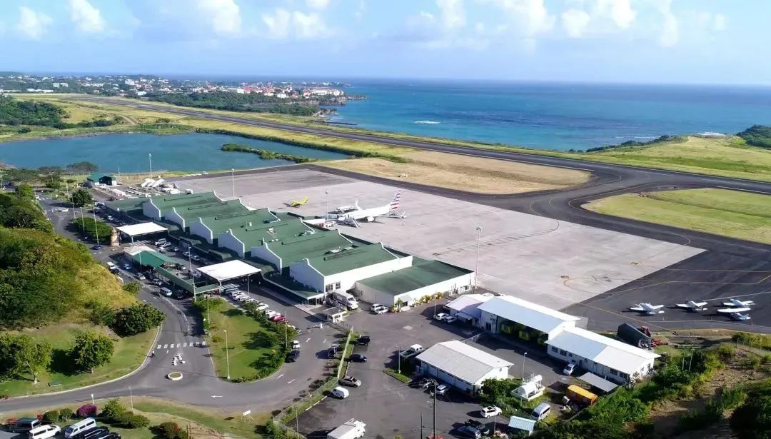 Airport perimeter solar lighting